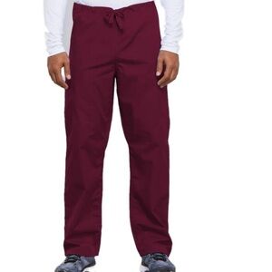 Cherokee Scrubs Workwear Bottoms Pants Unisex Maroon Medical Nurse Doctor New